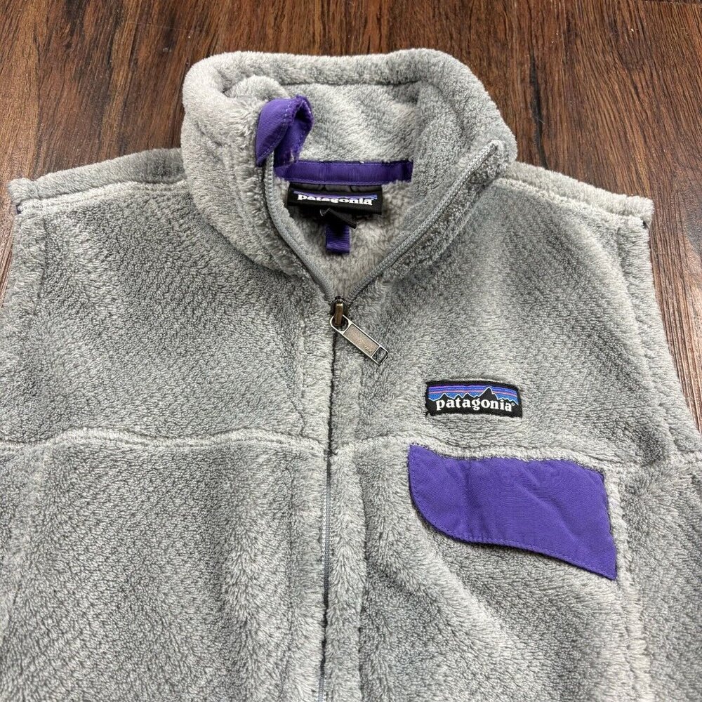 Patagonia Re-Tool Vest Tailored Grey Nickel X-Dye Concord Purple Zip Women’s S - Picture 3 of 6